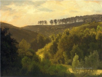  BOSQUE Arte - Amanecer sobre el bosque y la arboleda Albert Bierstadt